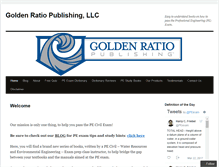 Tablet Screenshot of goldenratiopublishing.com